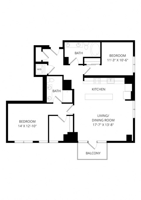 a floor plan of a living room and dining room